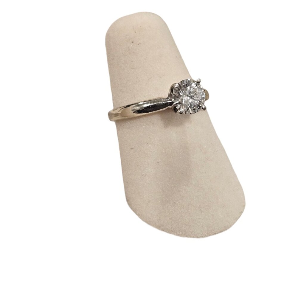 Leo Platinum 14K Solitaire .7ct Diamond Engagement Ring Retail At Over $5,900 - Picture 6 of 15